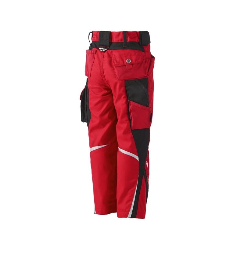 Chlad: Dětské kalhoty do pasu e.s.motion, zimní + červená/černá 1