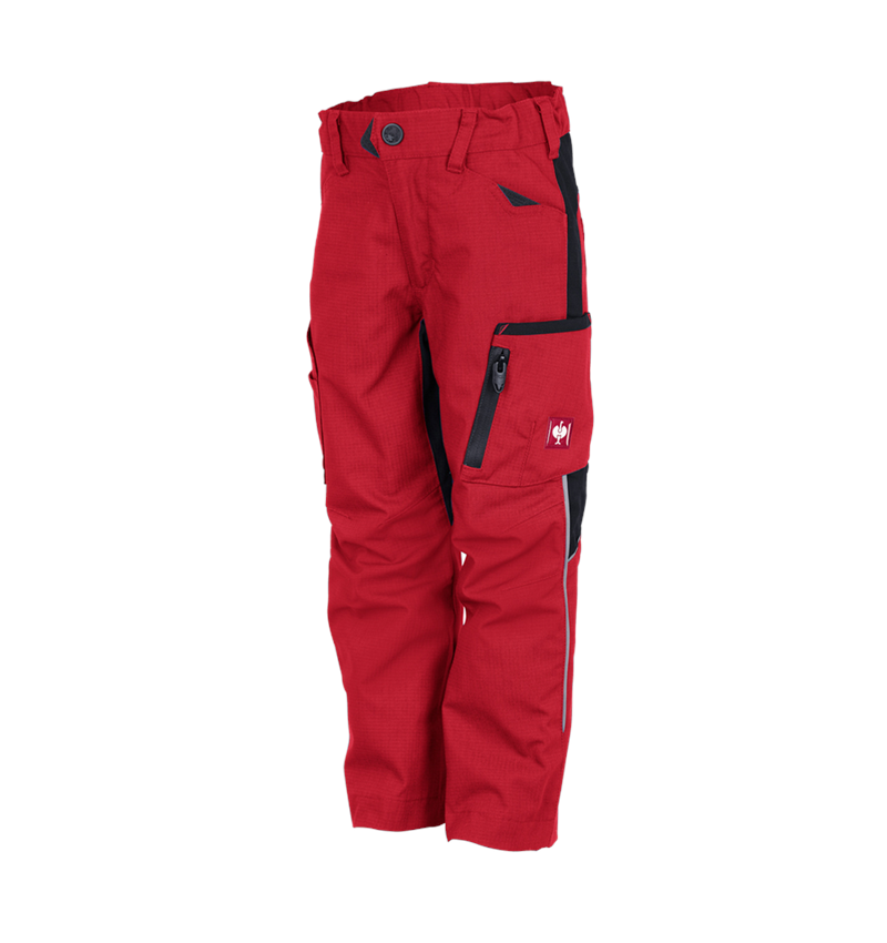 Kalhoty: Zimní kalhoty do pasu e.s.vision, dětská + červená/černá