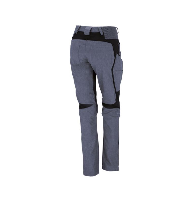 Pracovní kalhoty: Dámské zimní kalhoty e.s.vision + pacifik melanž/černá 3