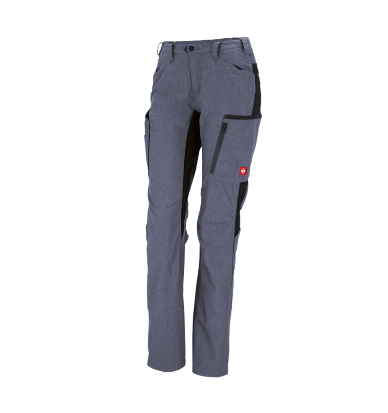 Pracovní kalhoty: Dámské zimní kalhoty e.s.vision + pacifik melanž/černá 2