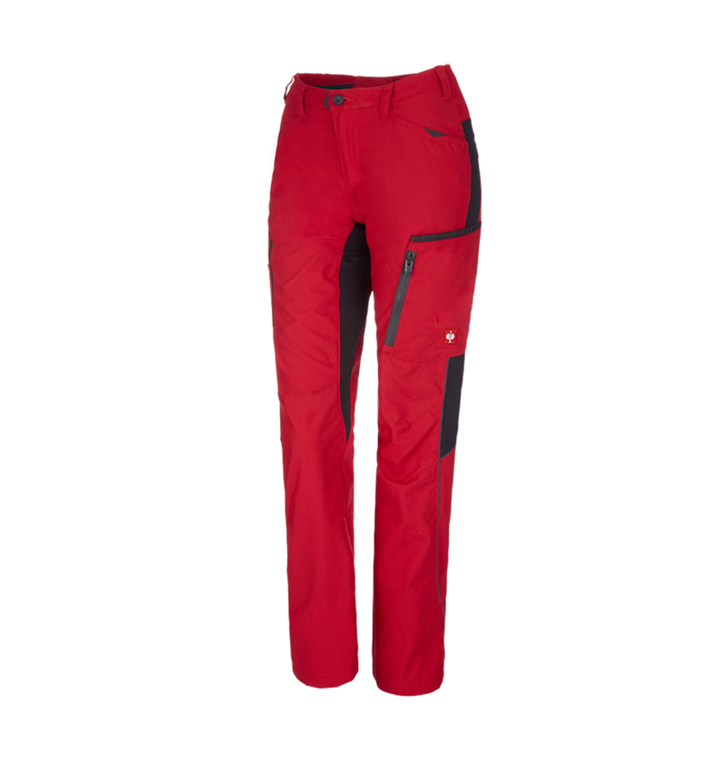 Pracovní kalhoty: Dámské zimní kalhoty e.s.vision + červená/černá 2