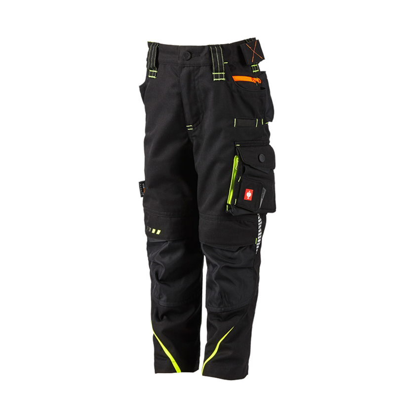 Kalhoty: Zimní kalhoty do pasu e.s.motion 2020, dětská + černá/výstražná žlutá/výstražná oranžová 3