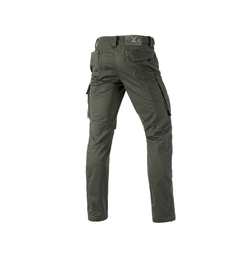 Pracovní kalhoty: Kalhoty do pasu e.s.motion ten + maskovací zelená 3