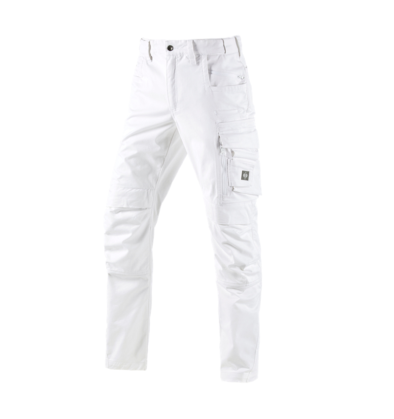 Pracovní kalhoty: Kalhoty do pasu e.s.motion ten + bílá 2