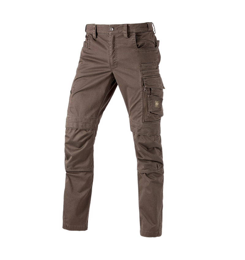 Pracovní kalhoty: Kalhoty do pasu e.s.motion ten + kaštan 2