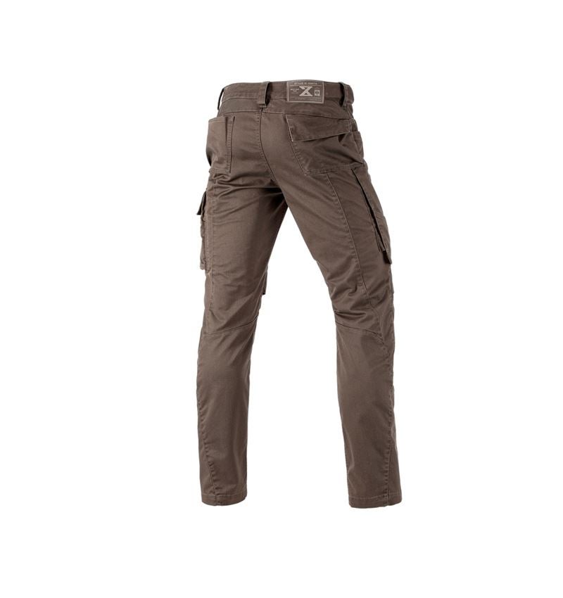 Pracovní kalhoty: Kalhoty do pasu e.s.motion ten + kaštan 3