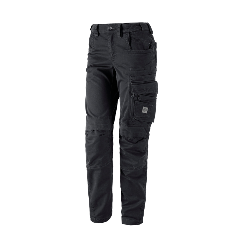 Pracovní kalhoty: Kalhoty do pasu e.s.motion ten, dámská + oxidově černá 1