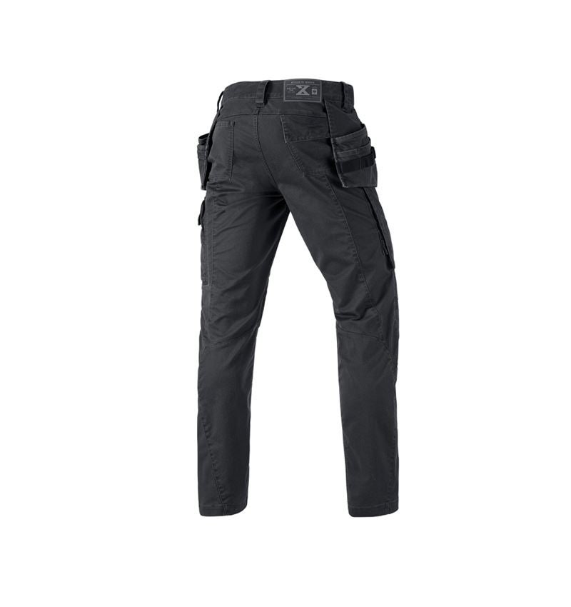 Pracovní kalhoty: Kalhoty do pasu e.s.motion ten tool-pouch + oxidově černá 3