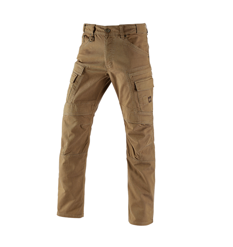 Pracovní kalhoty: Pracovní kalhoty cargo e.s.vintage + sépiová 2