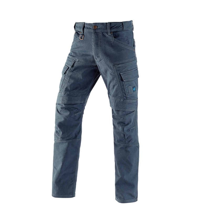 Pracovní kalhoty: Pracovní kalhoty cargo e.s.vintage + ledově modrá 2