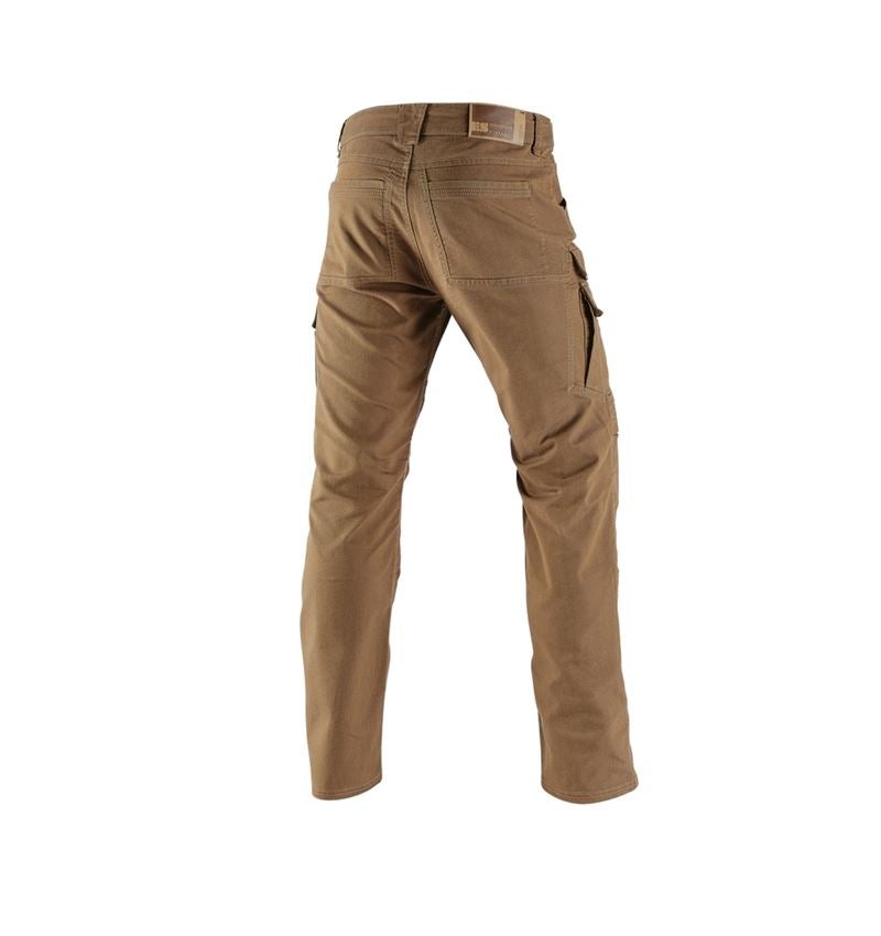 Pracovní kalhoty: Pracovní kalhoty cargo e.s.vintage + sépiová 3