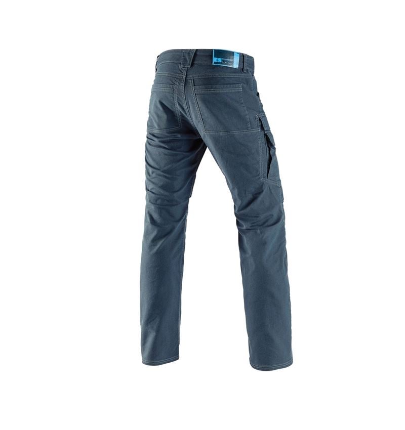 Pracovní kalhoty: Pracovní kalhoty cargo e.s.vintage + ledově modrá 3