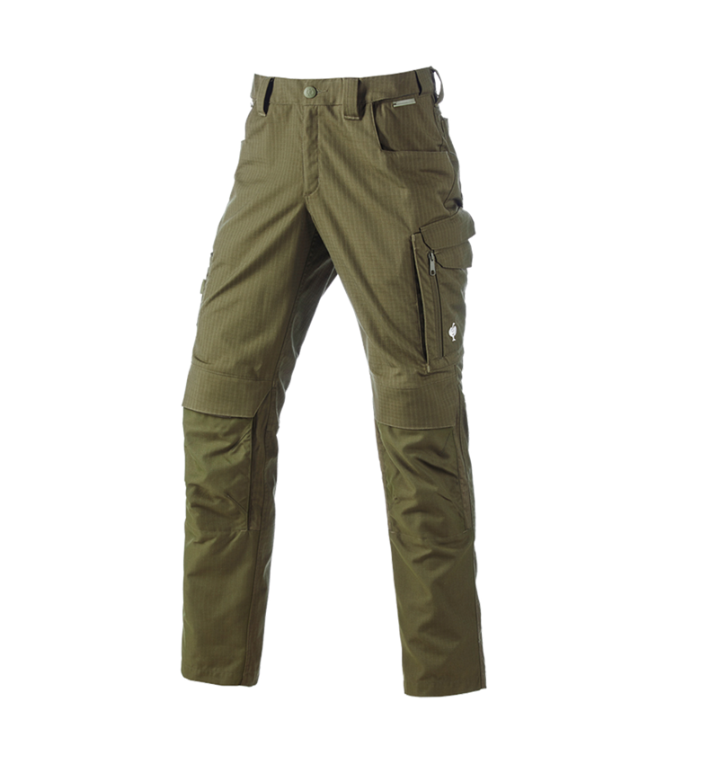 Pracovní kalhoty: Kalhoty do pasu e.s.concrete solid + bahnitá zelená 2