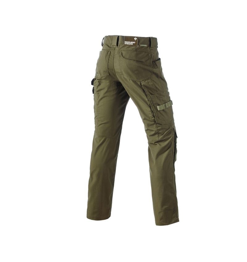 Pracovní kalhoty: Kalhoty do pasu e.s.concrete solid + bahnitá zelená 3