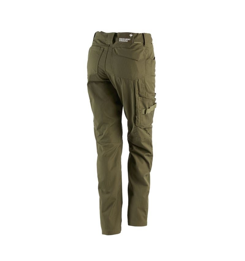 Pracovní kalhoty: Kalhoty do pasu e.s.concrete solid, dámská + bahnitá zelená 3