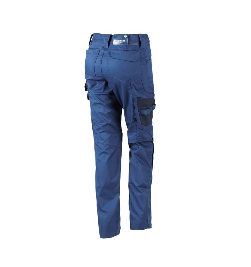 Pracovní kalhoty: Kalhoty do pasu e.s.concrete light, dámská + alkalická modrá/hlubinněmodrá 3