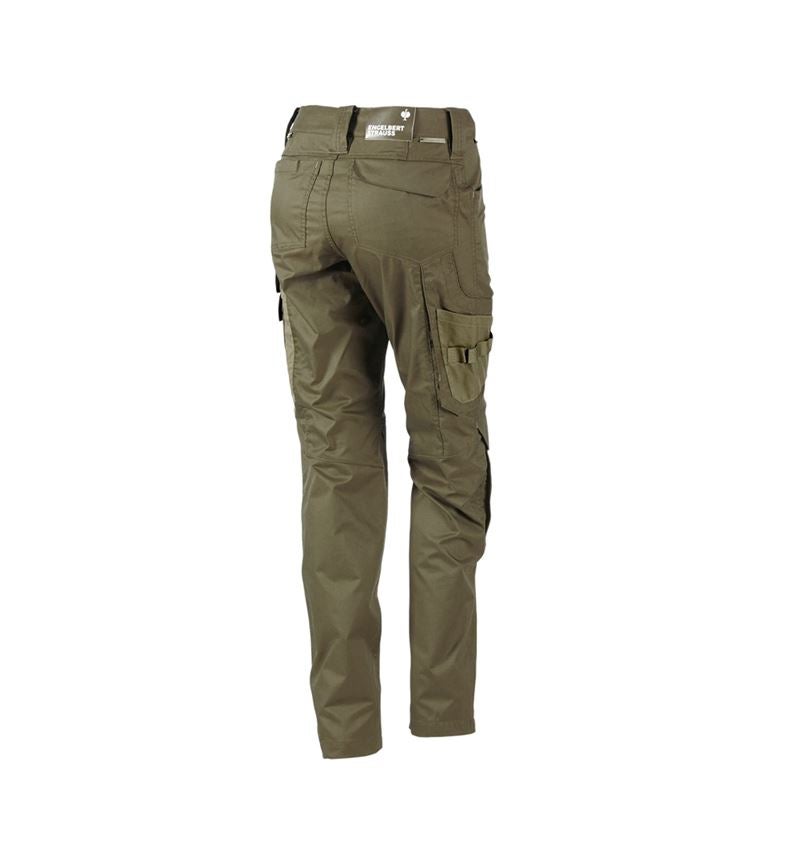 Pracovní kalhoty: Kalhoty do pasu e.s.concrete light, dámská + bahnitá zelená/kavylová zelená 3