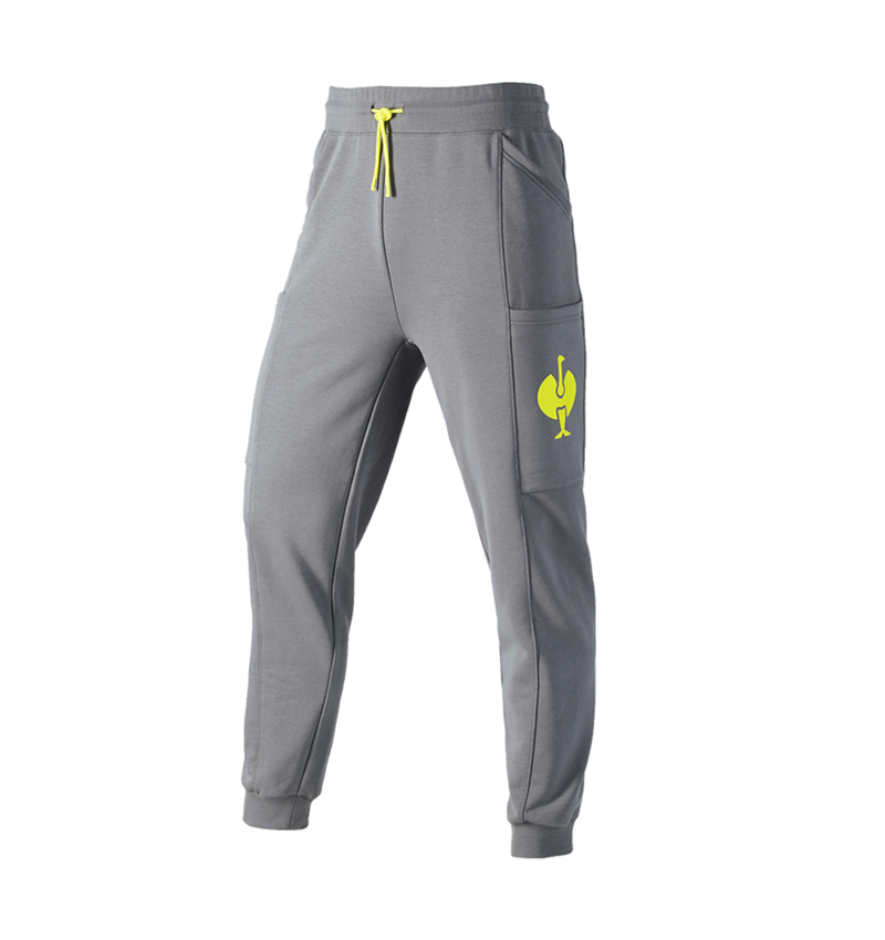 Doplňky: Teplákové kalhoty e.s.trail + čedičově šedá/acidově žlutá 2
