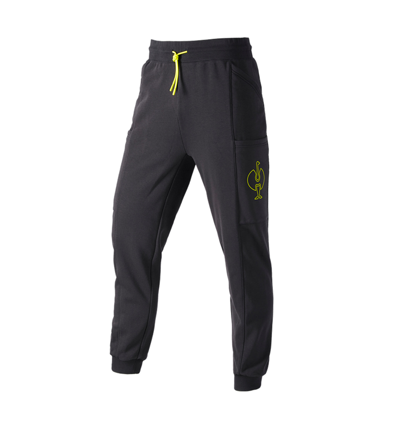 Oděvy: Teplákové kalhoty e.s.trail + černá/acidově žlutá 2