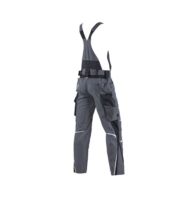 Instalatéři: Zimní kalhoty s laclem e.s.motion + šedá/černá 3