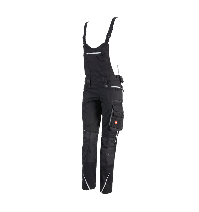 Pracovní kalhoty: Dámské kalhoty s laclem e.s.motion 2020 + černá/platinová 2