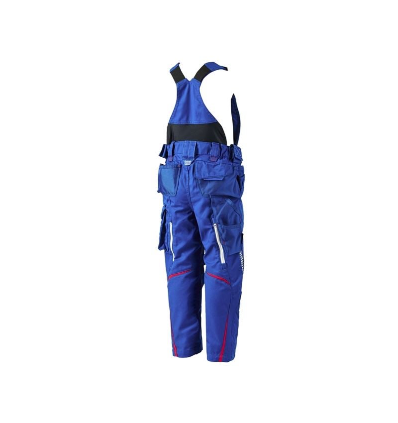 Témata: Dětské kalhoty s laclem e.s.motion 2020 + modrá chrpa/ohnivě červená 2