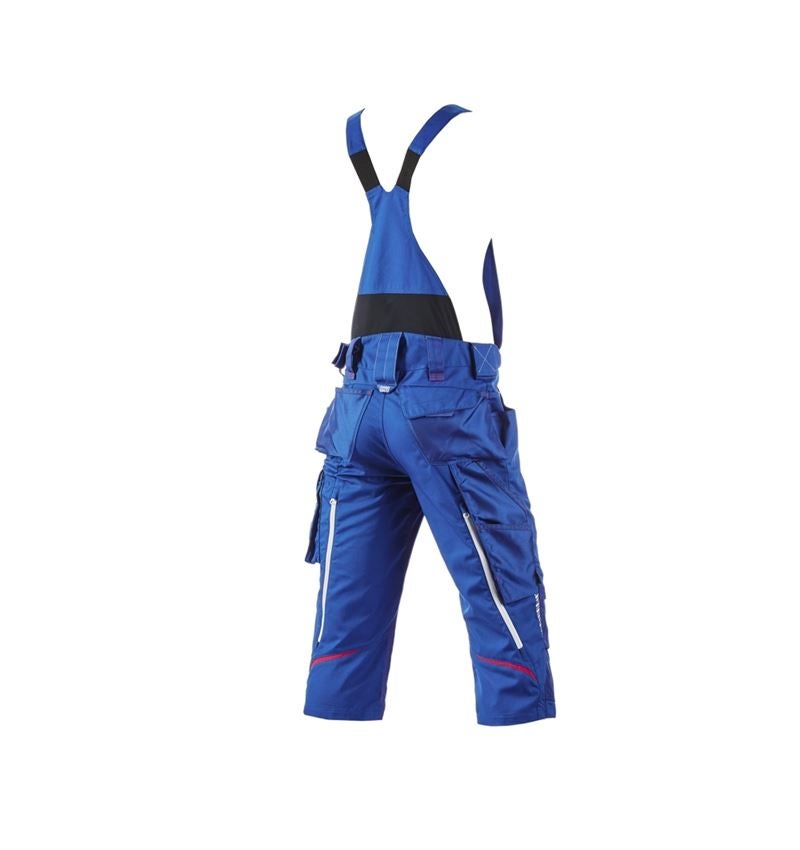 Pracovní kalhoty: Pirátské kalhoty s laclem e.s.motion 2020 + modrá chrpa/ohnivě červená 3