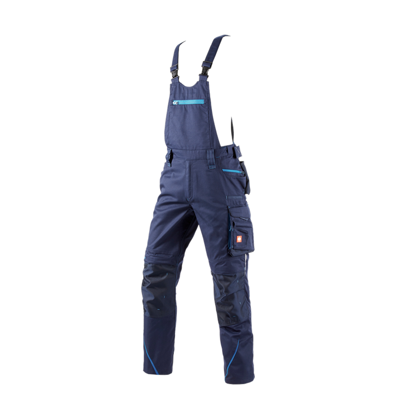 Pracovní kalhoty: Kalhoty s laclem e.s.motion 2020 + tmavomodrá/atol 2
