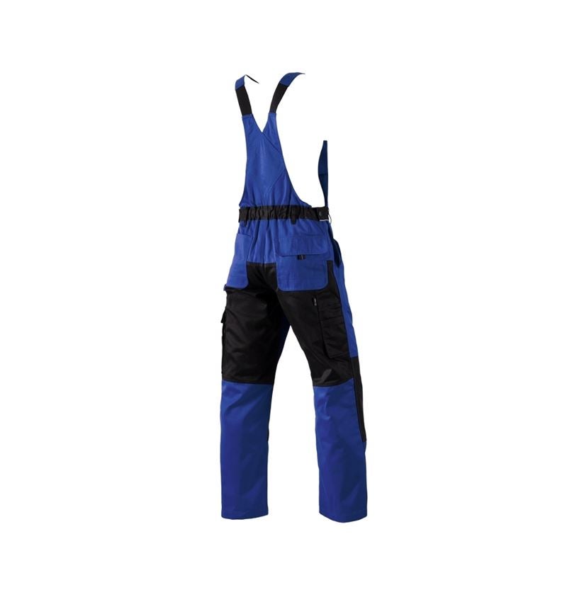 Pracovní kalhoty: Kalhoty s laclem e.s.image + modrá chrpa/černá 4