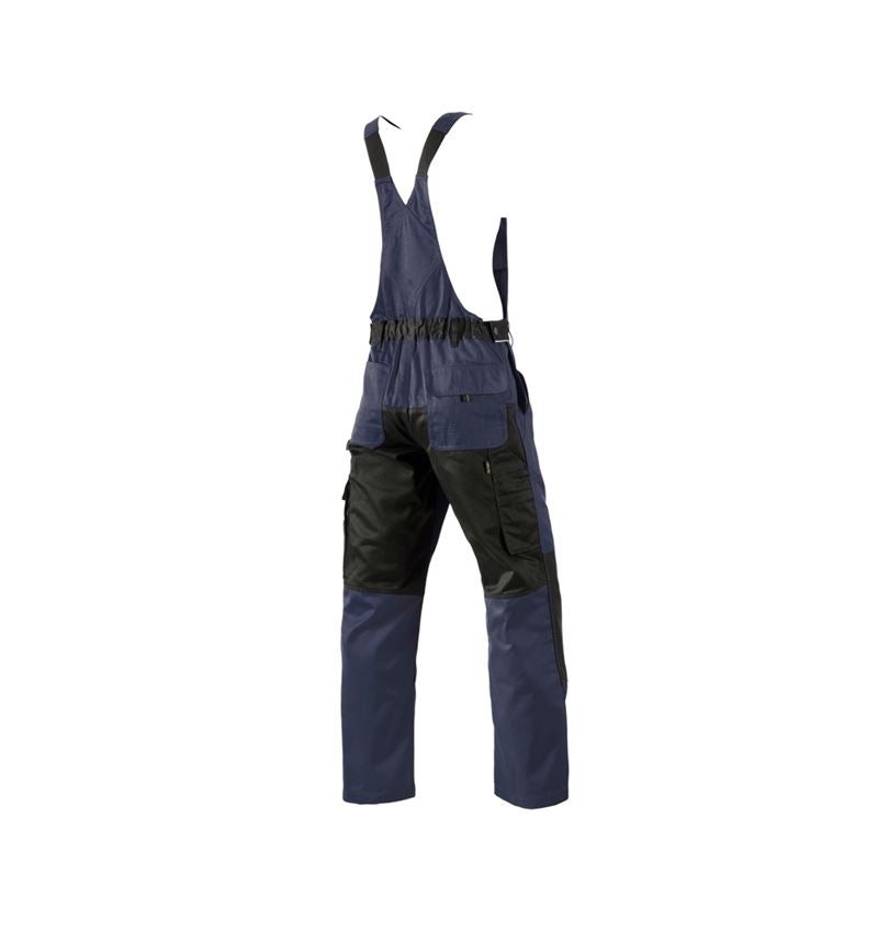 Pracovní kalhoty: Kalhoty s laclem e.s.image + tmavomodrá/černá 6