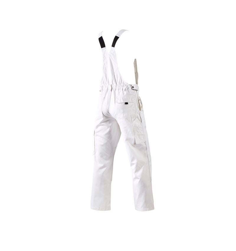 Pracovní kalhoty: Kalhoty s laclem e.s.classic + bílá 3