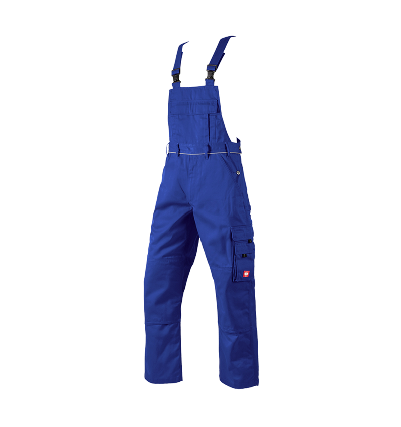 Instalatéři: Kalhoty s laclem e.s.classic + modrá chrpa 2