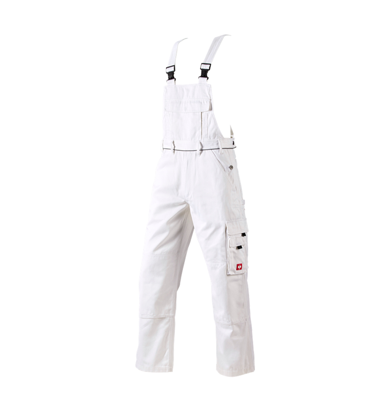 Pracovní kalhoty: Kalhoty s laclem e.s.classic + bílá 2