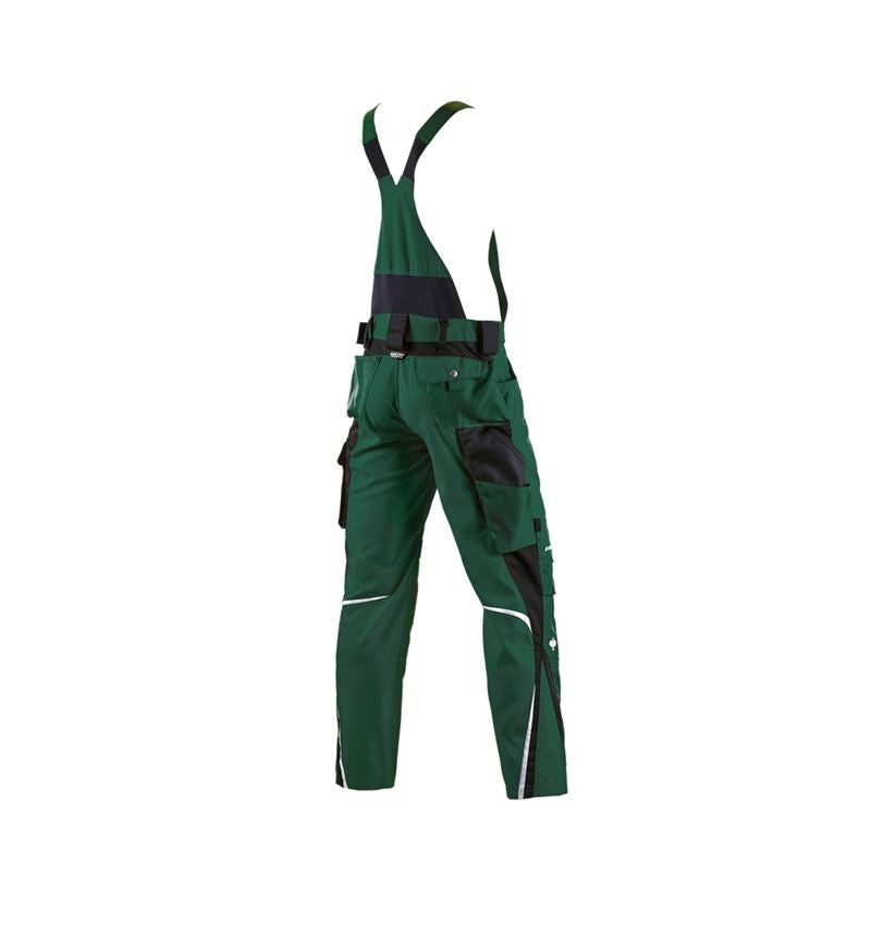 Instalatéři: Kalhoty s laclem e.s.motion + zelená/černá 3