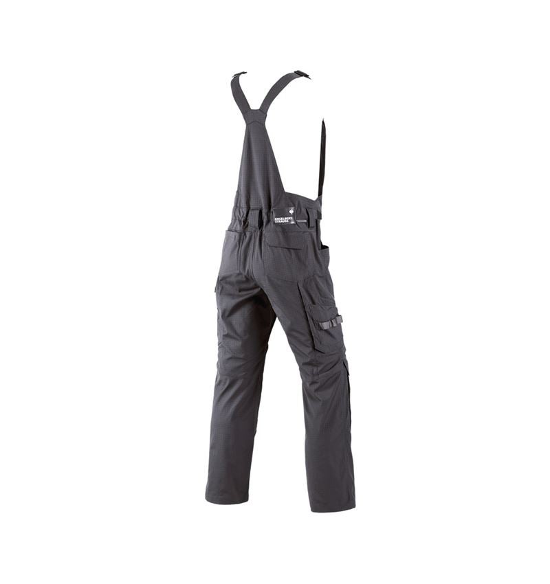 Pracovní kalhoty: Kalhoty s laclem e.s.concrete solid + antracit 3