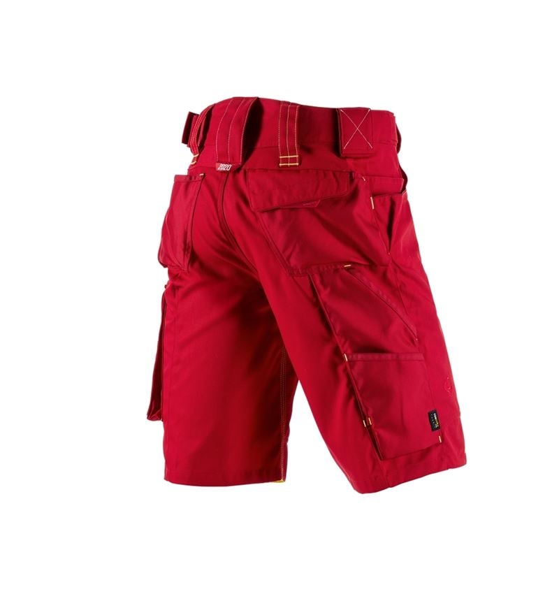 Pracovní kalhoty: Šortky e.s.motion 2020 + ohnivě červená/výstražná žlutá 3