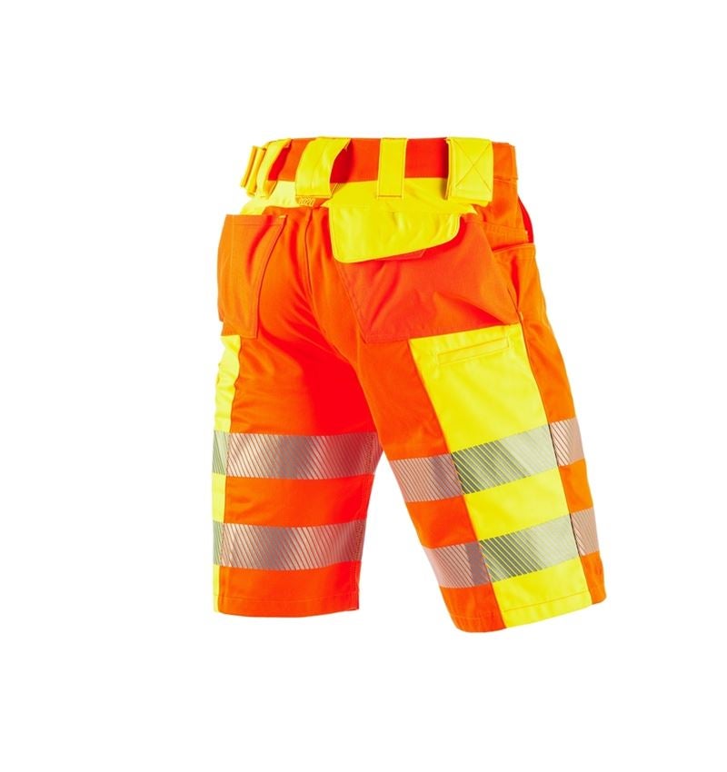 Pracovní kalhoty: Výstražné šortky e.s.motion 2020 + výstražná oranžová/výstražná žlutá 3