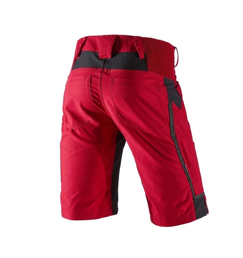Pracovní kalhoty: Šortky e.s.vision, pánské + červená/černá 3
