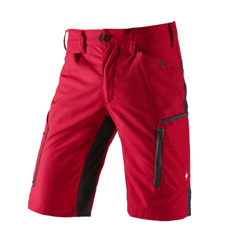 Pracovní kalhoty: Šortky e.s.vision, pánské + červená/černá 2