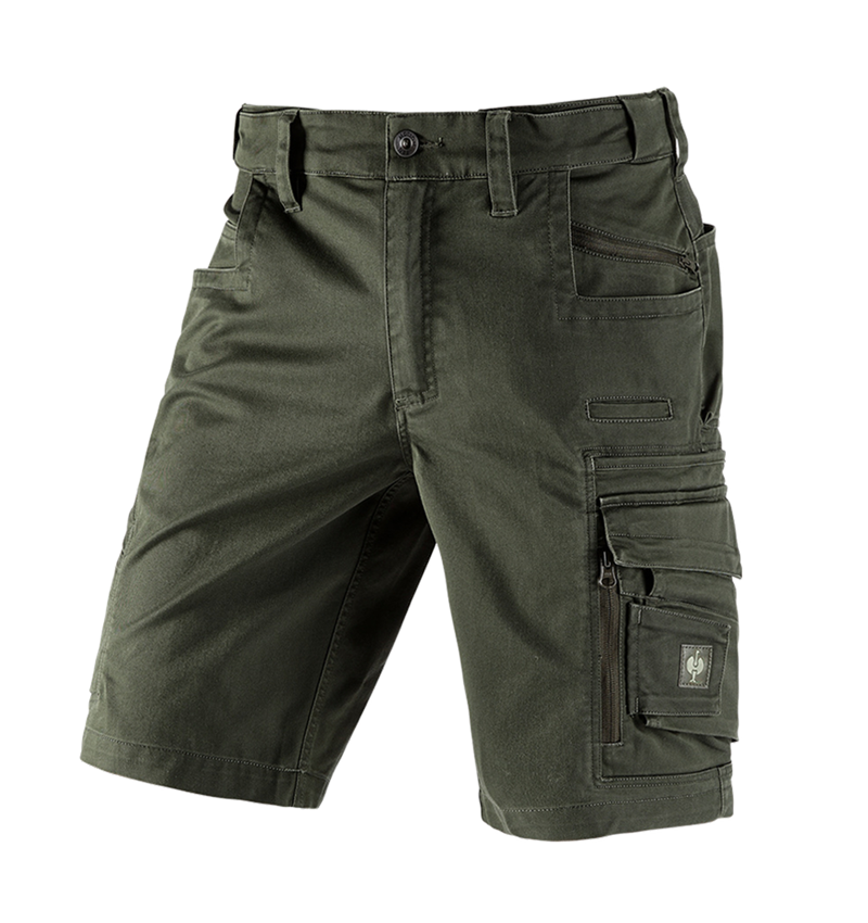 Pracovní kalhoty: Šortky e.s.motion ten + maskovací zelená 2