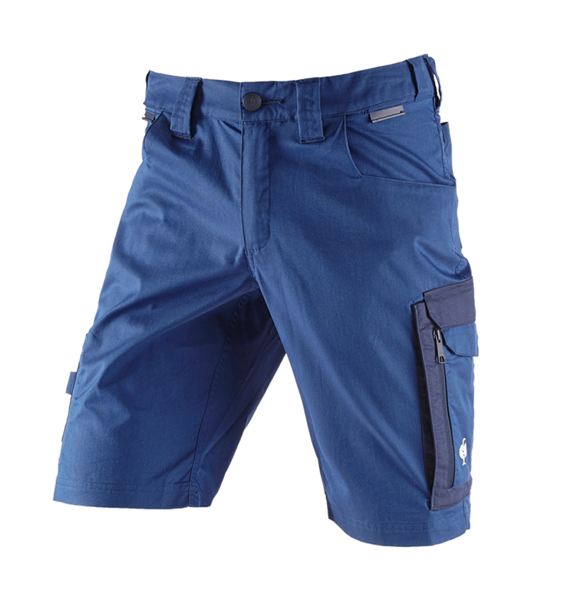 Pracovní kalhoty: Šortky e.s.concrete light + alkalická modrá/hlubinněmodrá 3
