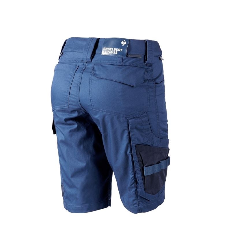 Pracovní kalhoty: Šortky e.s.concrete light, dámské + alkalická modrá/hlubinněmodrá 3