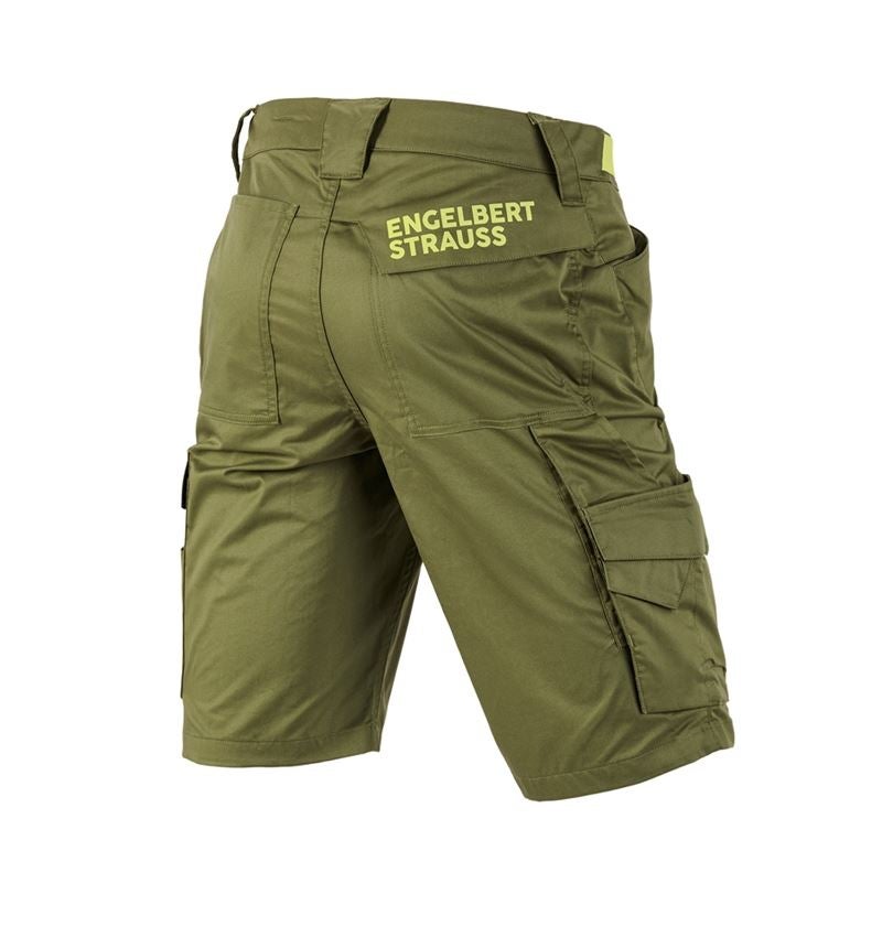Pracovní kalhoty: Šortky e.s.trail + jalovcová zelená/citronově zelená 3