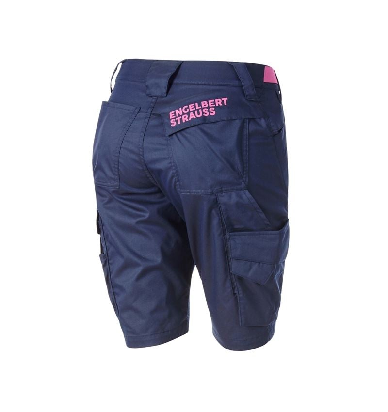 Pracovní kalhoty: Šortky e.s.trail, dámské + hlubinněmodrá/tara pink 6