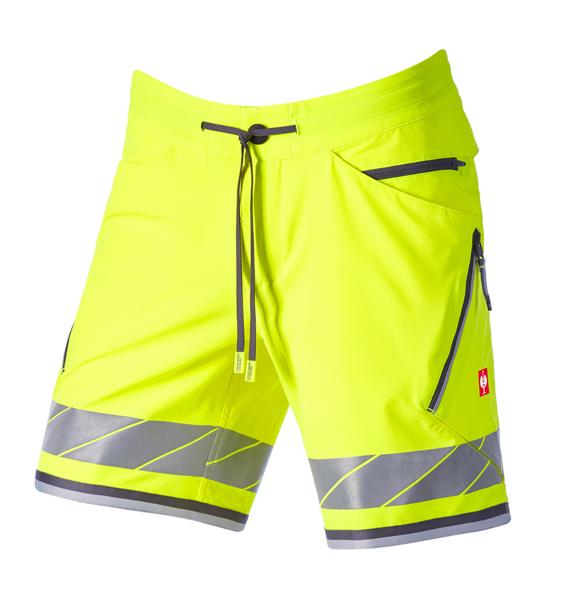 Oděvy: Reflex funkční šortky e.s.ambition + výstražná žlutá/antracit 8