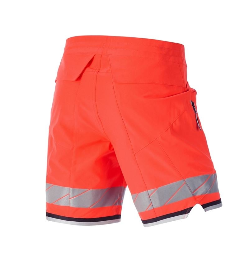 Pracovní kalhoty: Reflex funkční šortky e.s.ambition + výstražná červená/černá 6