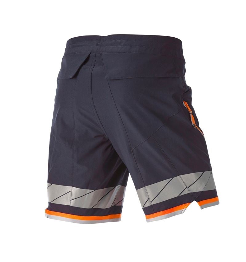 Pracovní kalhoty: Reflex funkční šortky e.s.ambition + tmavomodrá/výstražná oranžová 8
