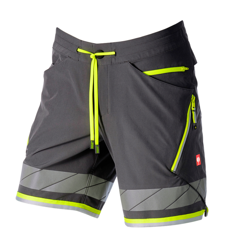 Pracovní kalhoty: Reflex funkční šortky e.s.ambition + antracit/výstražná žlutá 7