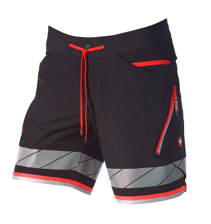 Oděvy: Reflex funkční šortky e.s.ambition + černá/výstražná červená 5