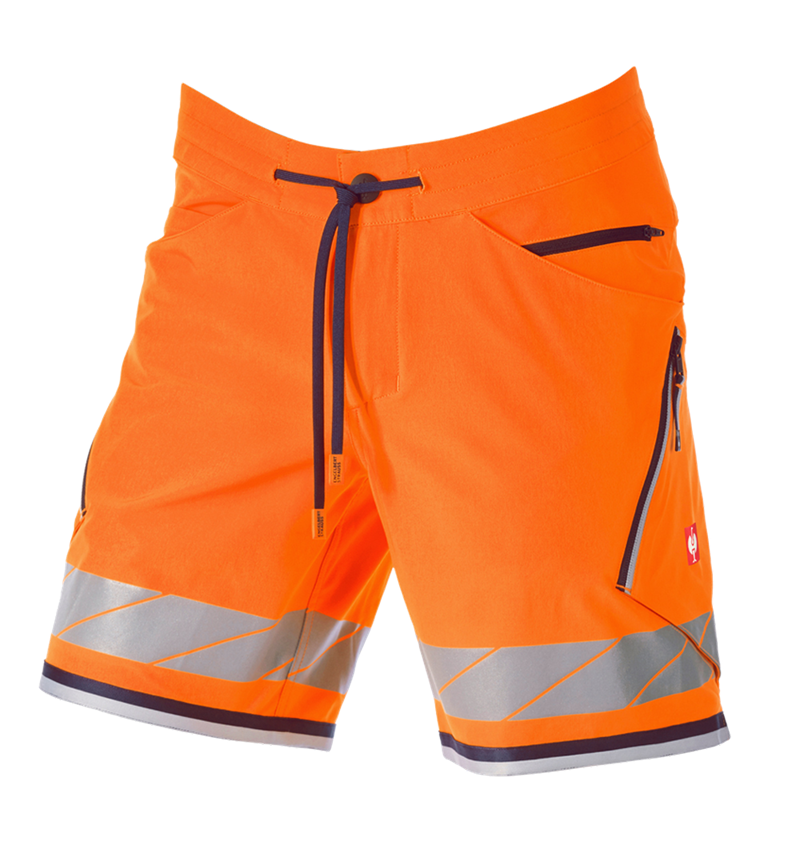 Oděvy: Reflex funkční šortky e.s.ambition + výstražná oranžová/tmavomodrá 8